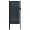 vidaXL Tvoros vartai, PVC ir plienas, 100x204 cm, antracito spalvos