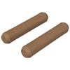vidaXL Mediniai kai&scaron;čiai 2 pcs Ruda &Oslash; 8 x 35 mm Medienos masyvas