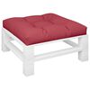 vidaXL Paletės pagalvėlė, raudonojo vyno spalvos, 70x70x12cm, audinys
