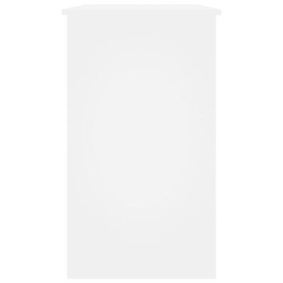 vidaXL Rašomasis stalas, baltos spalvos, 90x45x76cm, MDP