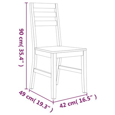 vidaXL Valgomojo kėdės, 8vnt., akacijos medienos masyvas