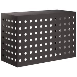 vidaXL Kondicionierių uždangalas Juoda 90 x 40 x 60 cm Plienas