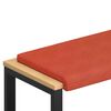 vidaXL Suoliuko pagalvė mančester Raudona oranžinė Gylis 35 cm