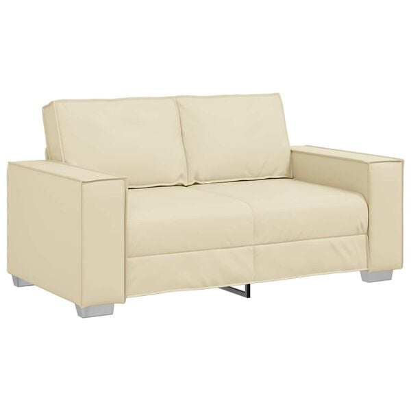vidaXL Sofa Kreminė 160 x 78 x 84 cm audinys