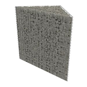 vidaXL Gabiono vazonas, galvanizuotas plienas, 75x75x100cm, auk&scaron;tas