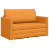 vidaXL Sofa lova 110cm Tamsiai geltona audinys