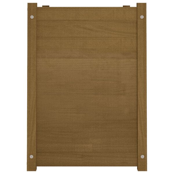 vidaXL Sodo lovelis, medaus rudas, 100x50x70cm, pušies masyvas