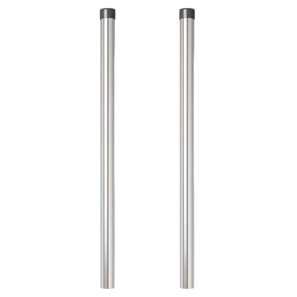 vidaXL Tvorelės stulpas 2 pcs Sidabro 90 cm