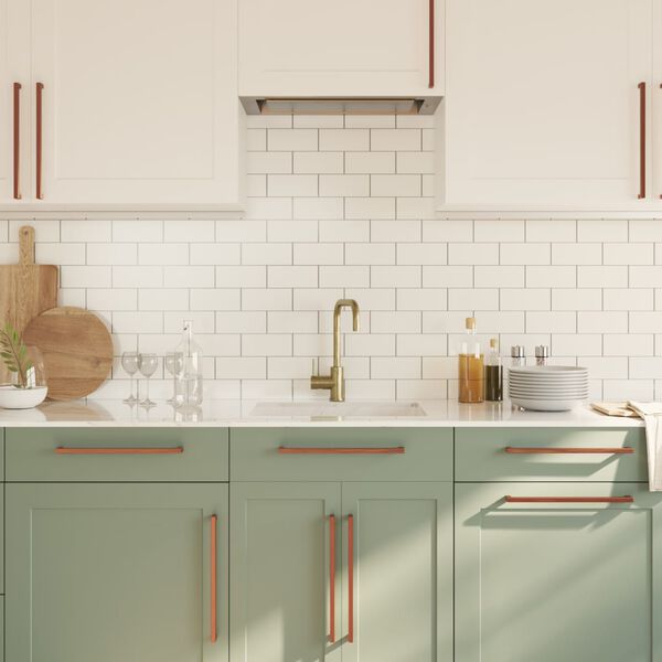 vidaXL Spintelės rankenėlės, 20vnt., bronzinės, nerūdijantis plienas