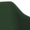 vidaXL Pasukamos valgomojo kėdės, 6vnt., tamsiai žalios, aksomas