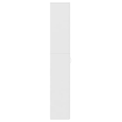 vidaXL Biuro spintelė, baltos spalvos, 60x32x190cm, apdirbta mediena