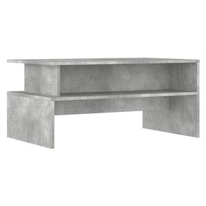 vidaXL Kavos staliukas, betono pilkas, 90x55x42,5cm, apdirbta mediena
