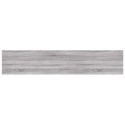 vidaXL Sieninės lentynos, 4vnt., pilkos ąžuolo, 100x20x1,5cm, mediena