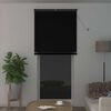 vidaXL Venecijos žaliuzės Reguliuojamas Juoda 213 x 90 cm PVC