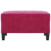 vidaXL Pakoja, raudonojo vyno spalvos, 70x55x41cm, aksomas