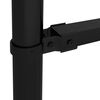 vidaXL Sodo tvora su iečių vir&scaron;ug., juoda, (1,5-1,75)x15,3m, plienas