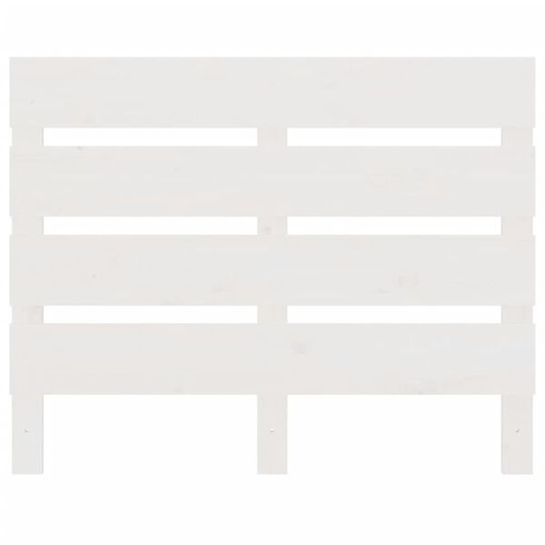 vidaXL Galvūgalis, baltos spalvos, 75x3x80cm, pušies medienos masyvas