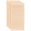 vidaXL Spintelės durelės, 4vnt., 99,3x49,4cm, pu&scaron;is, žaliuzių dizaino