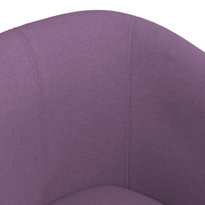vidaXL Krėslas su pakoja, violetinės spalvos, audinys
