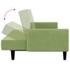 vidaXL Dvivietė sofa-lova, &scaron;viesiai žalios spalvos, aksomas