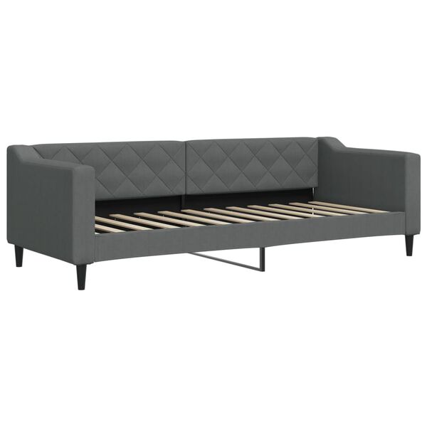 vidaXL Sofa, tamsiai pilkos spalvos, 80x200cm, audinys