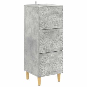 vidaXL Stalčių spintelė Betono pilka 33 x 34,5 x 90 cm