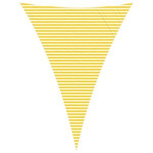 vidaXL Saulės burė Geltona ir balta 5 x 7 x 7 m