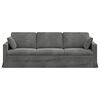vidaXL Sofa Tamsiai pilka 228 x 78 x 80 cm Aksomas