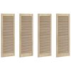 vidaXL Spintelės durys su durimis 4 vnt. Natūrali 110 x 2,1 x 39,5 cm
