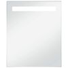 vidaXL Sieninis vonios kambario veidrodis su LED, 50x60cm