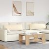 vidaXL Sofa Pagalvės 2 pcs Kreminė 120 x 40 cm Kordūrinis audinys