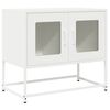vidaXL Televizoriaus spintelė, baltos, 68x39x60,5 cm, plienas