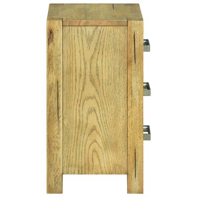 vidaXL Naktinė spintelė su 3 stalčiais, 40x30x54cm, ažuolo mediena