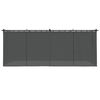 vidaXL Pavėsinė su užuolaidomis, antracito spalvos, 6x3m, plienas