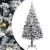 vidaXL Dirbtinė Kalėdų eglutė Balta 240 cm PVC ir Plienas ir Plastikas