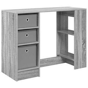 vidaXL Stalas Pilkas Sonoma 100 x 40 x 75 cm Apdirbta mediena
