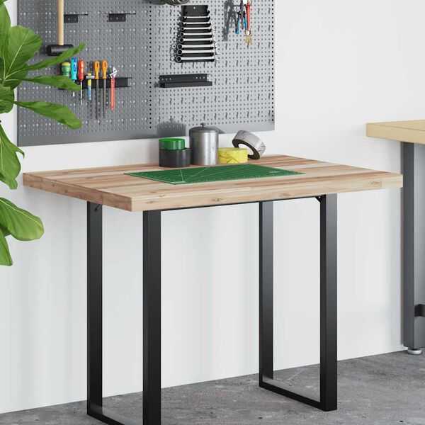 vidaXL Rašomojo stalo stalviršis, 100x80x4cm, akacijos masyvas