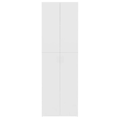 vidaXL Biuro spintelė, baltos spalvos, 60x32x190cm, apdirbta mediena