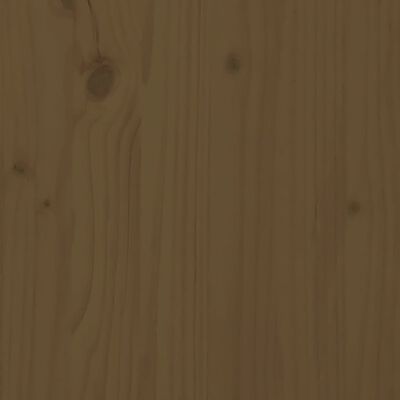 vidaXL Kavos staliukas, medaus rudas, 80x55x40,5cm, pušies masyvas