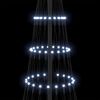 vidaXL LED Kalėdų medis s stovu Šalta balta 71 x 71 x 184.5 cm metalas