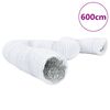 vidaXL Ortakis, aliuminis ir PVC, 6m, 20cm skersmens, izoliuotas