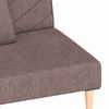 vidaXL Dvivietė sofa-lova su dvejomis pagalvėmis, taupe, audinys