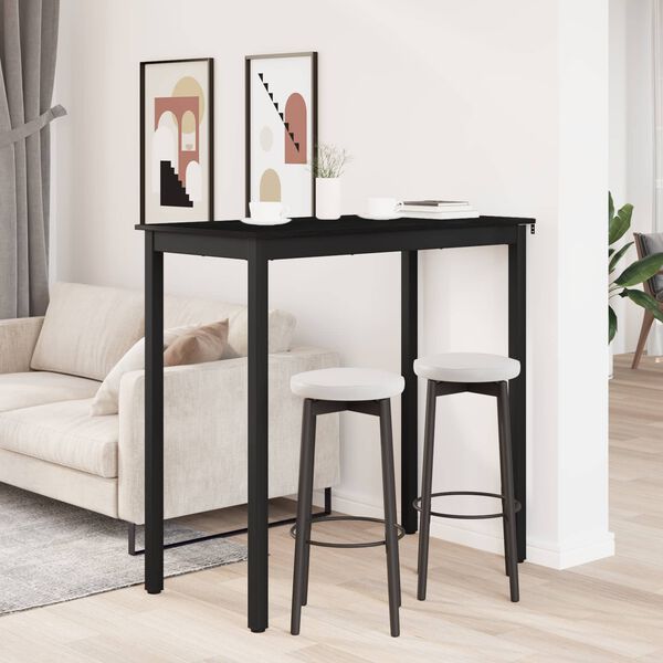 vidaXL Stovintis Baro Stalas Apdirbta mediena