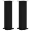 vidaXL Augalų stovas 2 pcs Juoda 30,5 x 30 x 100,5 cm Apdirbta mediena