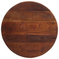 vidaXL Stalviršis, 50x2,5cm, perdirbtos medienos masyvas, apskritas