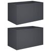 vidaXL Sodo vazonas 2 vnt. Antracito 80 x 50 x 50 cm
