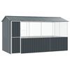 vidaXL Pauk&scaron;čių narvas Antracitas 410 x 210 x 230 cm Cinkuota plienas