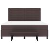 vidaXL Kiemas lova su čiužiniu Tamsiai rudas 180 x 200 cm audinys
