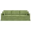 vidaXL Sofa &Scaron;viesiai žalia 228 x 78 x 80 cm Aksomas
