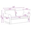 vidaXL Sofa 2 pcs Tamsiai pilka